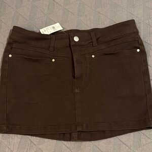 Windsor Brown Mini Skort